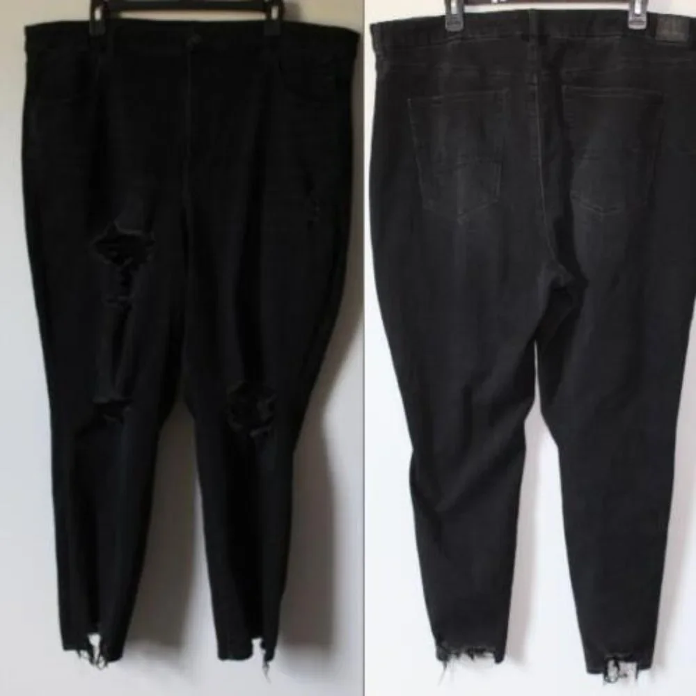 American Eagle Curvy Super Hi Rise Jegging Jeans Distressed Plus Size 24 H13693 - Picture 10 of 11